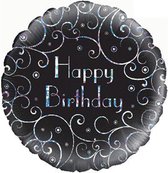 Oaktree - Folieballon Sparkling Fizz Happy Birthday 45 cm