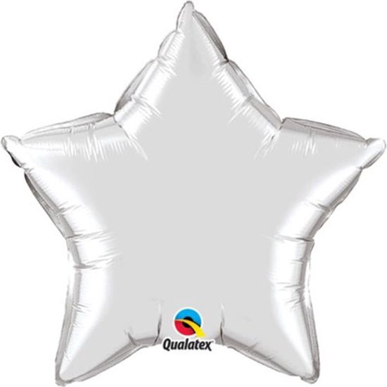Qualatex - Folieballon Ster Zilver Small