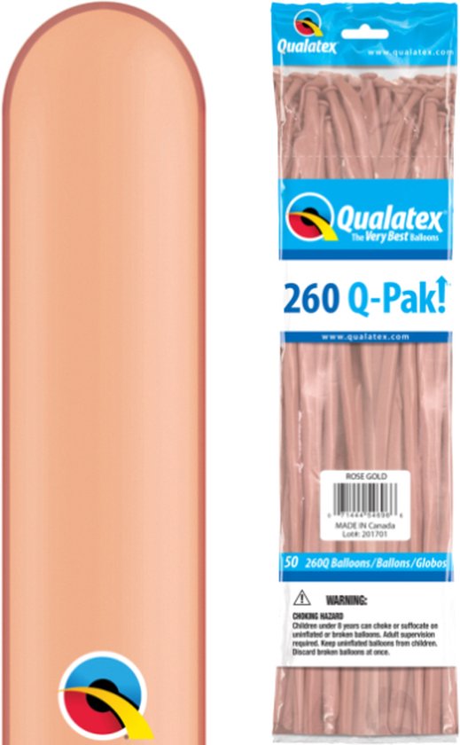 Qualatex - Q-Pak Rose Gold 260Q (50 stuks)