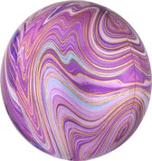 Amscan Folieballon Marblez Purple 45 Cm Paars