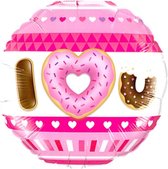 Qualatex - Folieballon I (Heart) U Donuts 45 cm