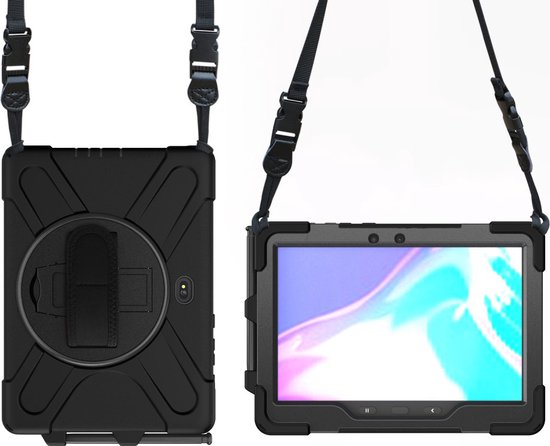 Étui pour tablette Samsung Galaxy Tab Active4 Pro de Cazy résistant aux chocs à 360 degrés - Zwart
