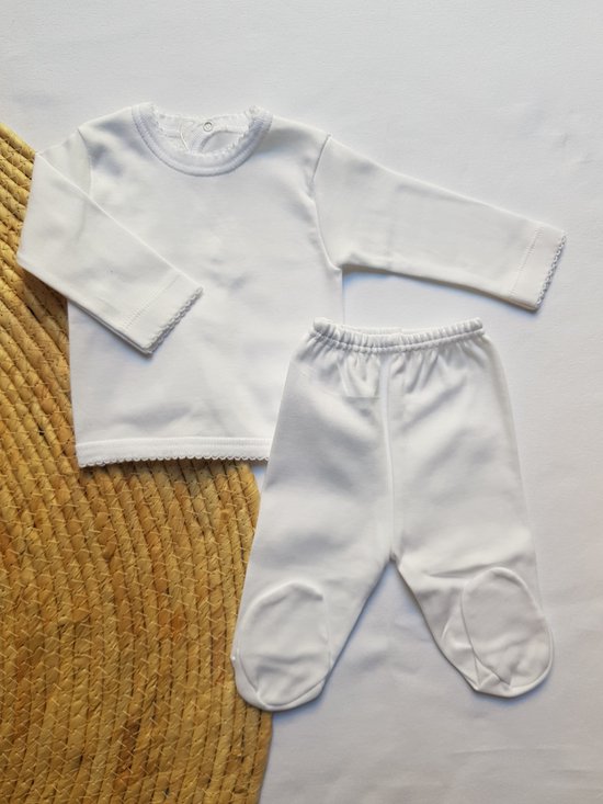 BABIDU Abito Da Battesino Unisex Per Bambini, Con Body Incrociato In Morbido Cotone, Qualità Resistente