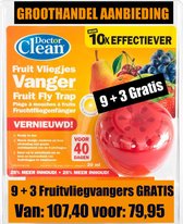 Dr. Clean - anti-fruitvliegjes 9+3 Gratis - fruitvliegvanger / fruitvliegval / fruitvliegjes vanger / fruitvliegjes val/fruitvliegjes/fruitvliegje/fruitvliegjes bestrijden/fruitvliegjesval/last van fruitvliegen/last van fruitvliegjes,lucovitaal