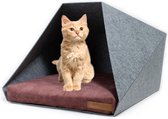 Rexproduct Kattenhuizen – Kattenmand inbegrepen - Kattenhok - Kattenmand voor binnen – Kattenhuis – Gerecycled PETflessen - PETPocket
