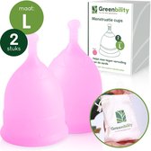 Greenbility Menstruatiecup - Maat L - Duurzaam, Comfortabel en Zero Waste - Milieuvriendelijke Siliconen Cup
