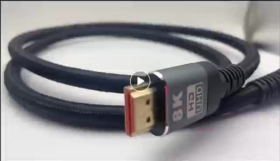 Câble HDMI 2.1 - 1 Mètre - Ultra haut débit - 8K (60 Hz) - 4K (144/120/60  Hz) - Full