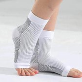 KANGKA Enkelsteun Sokken maat - L/XL - Enkelbrace - Enkel Bandage - Voet brace - Enkelondersteuning - Unisex - Zwart