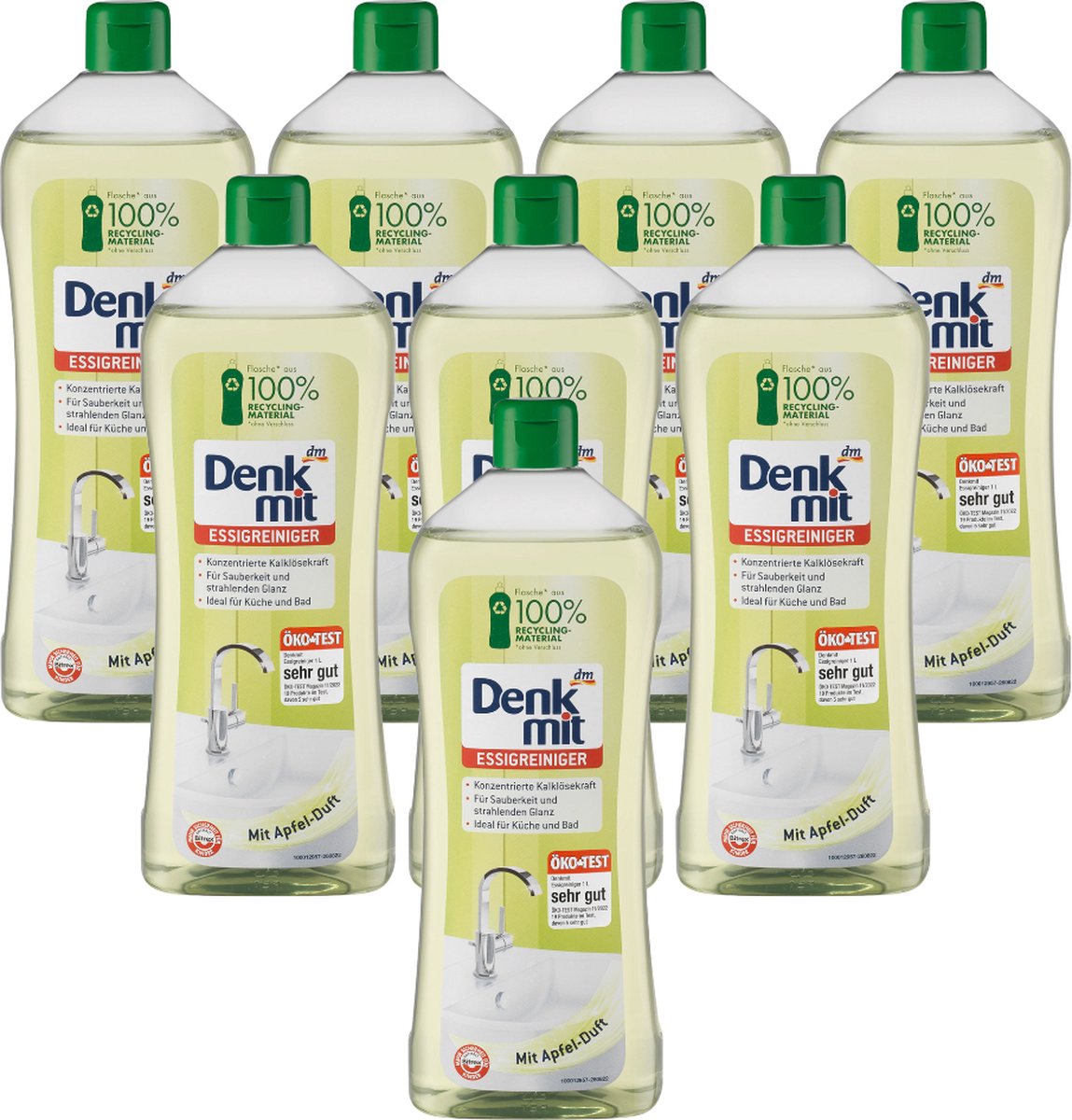 Denkmit Azijnreiniger appel, 8 x 1000ml