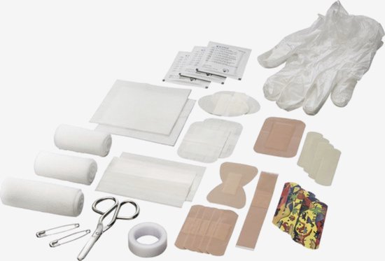 EHBO kit compact | 38-delige First Aid Kit | EHBO set | ehbo koffer | EHBO reisset | verbandtas auto fiets motor | verbanddoos | verbandtrommel | autoverbanddoos - sensiplast