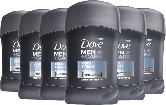 Dove Men+Care Cool Fresh Déodorant Homme - 6 x 50 ml - 48h Soins Puissant  et... | bol
