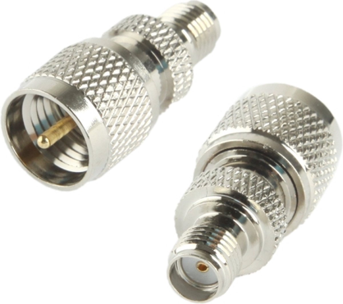 Coaxiale SMA Female naar Mini UHF Male Adapter (zilver)
