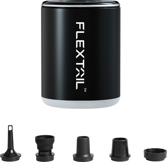 Flextail Gear Tiny Pump X2 – oplaadbare luchtbedpomp – 400LM lantaarn – 3-in-1 – zwart