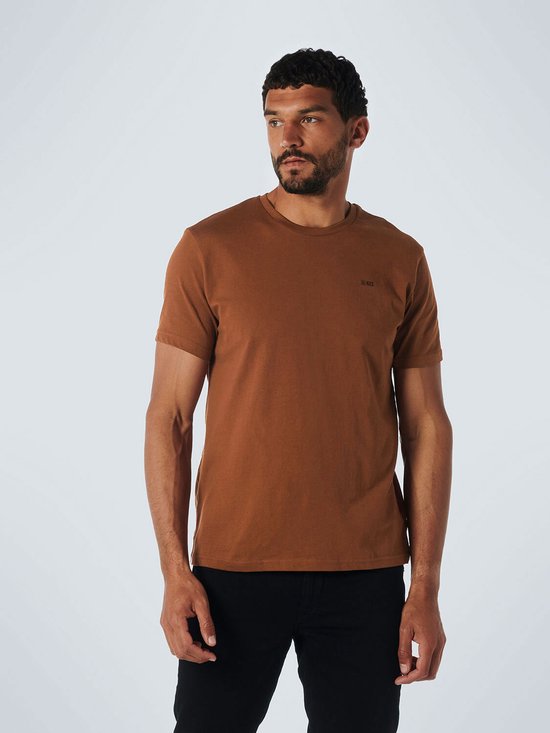 No Excess Mannen Ronde Hals T-Shirt Karamel XXXL