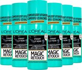 L'Oréal Paris Magic Retouch Zwart Camouflerende Uitgroeispray Voordeelverpakking - 6 x 75ml