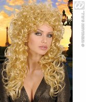 Widmann - Pruik, Krulpruik Beauty Blond - Blond - Carnavalskleding - Verkleedkleding