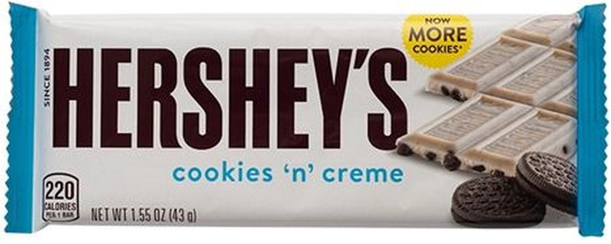 Hershey's - Cookies 'n' Creme - 36 stuks x 43 Gr.