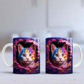 Mok Mijn naam is Rainbow - Cats - huisdier - kat - katten - dier -Gift - Cadeau - Cute - CatLovers - CatLife - CatLove - CatsoftheDay - CuteCats - KittyLove