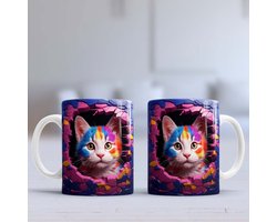 Mok Mijn naam is Rainbow - Cats - huisdier - kat - katten - dier -Gift - Cadeau - Cute - CatLovers - CatLife - CatLove - CatsoftheDay - CuteCats - KittyLove