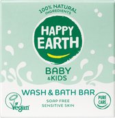 Happy Earth Wash & Bath Bar 100% Natuurlijk Baby & Kids 50 gr