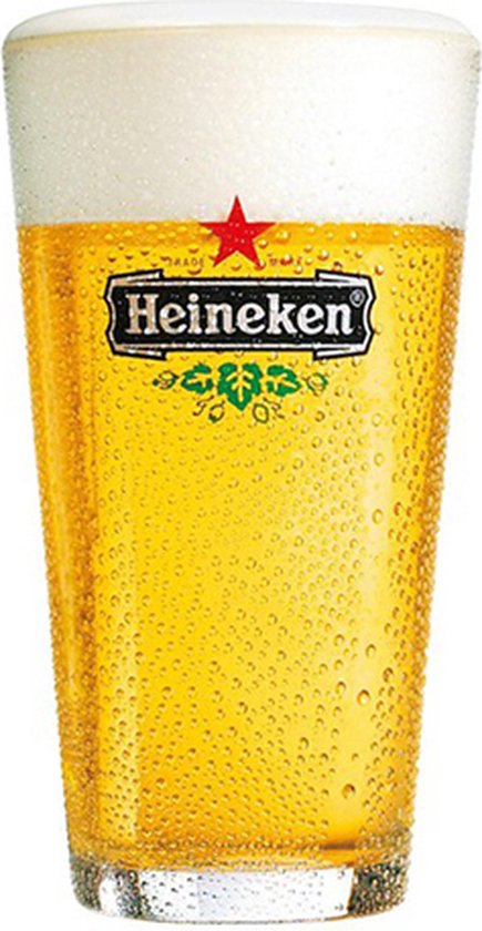 Heineken Bierglas Vaasje - 25 cl - 6 Stuks - Heineken