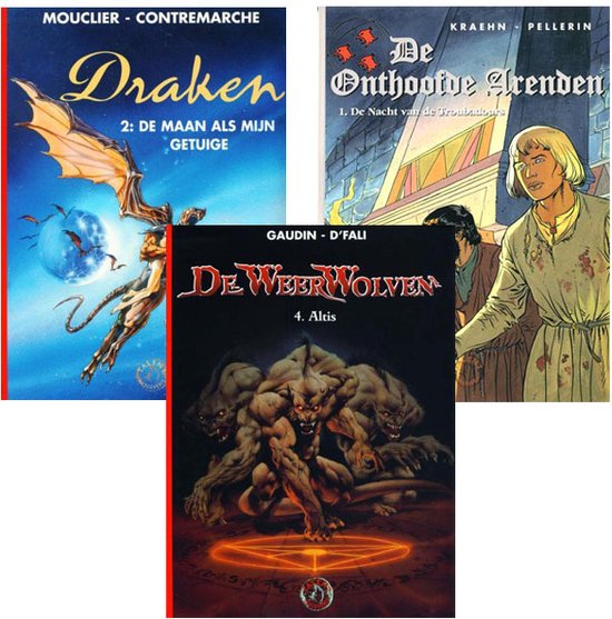 Strippakket Ridders/Draken (3 Stripboeken) (stripboek, stripboeken Nederlands. stripboeken kinderen, stripboeken Nederlands volwassenen, strip, strips)