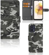 Motorola Moto G73 Telefoon Hoesje Cadeau voor hem Army Light