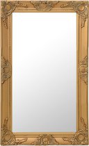 vidaXL - Wandspiegel - barok - stijl - 50x80 - cm - goudkleurig