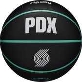 Wilson NBA Team City Collector Portland Trail Blazers Ball WZ4016425ID, Unisex, Zwart, basketbal, maat: 7