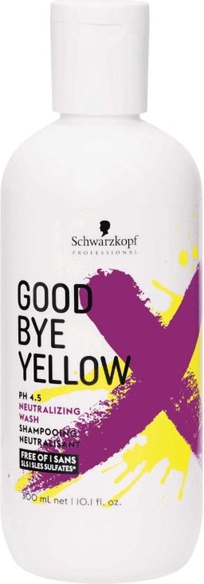 Schwarzkopf Goodbye Yellow Shampoo 300ml - Zilvershampoo vrouwen - Voor Alle haartypes