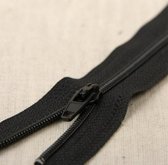 Fijne rits polyester zwart 15cm - niet-deelbaar stevige rits