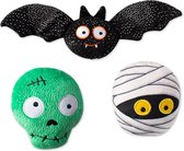 Petshop by Fringe studio - 289512 - Set Better off undead - Halloween - Hondenspeelgoed - Speelgoed hond – Piepspeelgoed voor honden – Speelgoed met pieper - Knuffel hond - Honden speelgoed - Hondenspeeltje - Pluche speelgoed hond - Pluche hondenspe