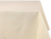vlekbestendig en strijkvrij tafelkleed - tafelkleed met lotuseffect - tafellinnen in linnenlook - maat en kleur naar keuze, Rechthoekig 110x140 cm, Room
