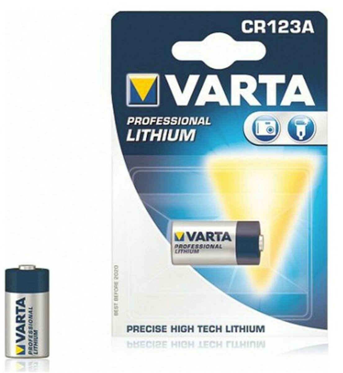 10x Varta Foto / CR123A Lithium Batterij