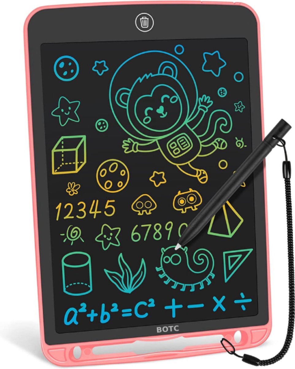 BOTC Tekenbord kinderen - 10 inch - Tekentablet - Grafische Tablet - Writing Tablet - Sinterklaas Cadeautjes - Speelgoed Meisjes & Jongens - Roze