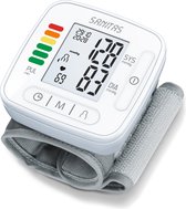 Sanitas SBC 22 Bloeddrukmeter pols - Hartslagmeter - Getest 'Goed' - Onregelmatige hartslag - Risico-indicator - Manchet pols 13.5 - 19.5 cm - 2 x 60 Geheugenplaatsen - LCD display - Incl. batterijen - 2 Jaar garantie