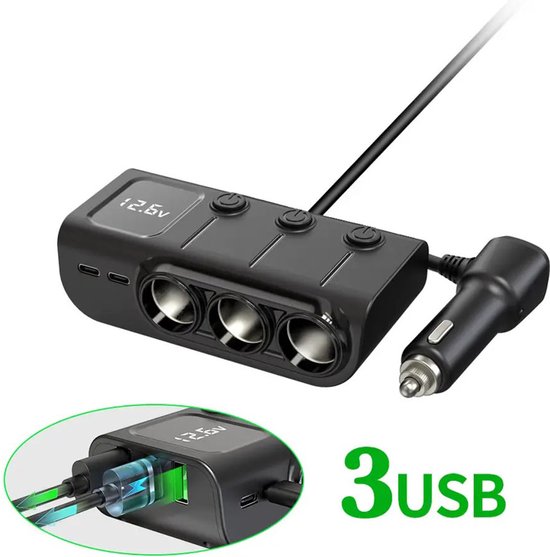 Sigaretten aansteker plug, universeel model - Baco Army Goods