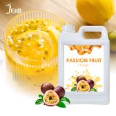 Limonade | Bubble Tea Syrup | Smoothie Basis | Cocktail Syrup | Dessert Syrup | JENI Passion Fruit Syrup - 2.5 Kg （with a free pump）