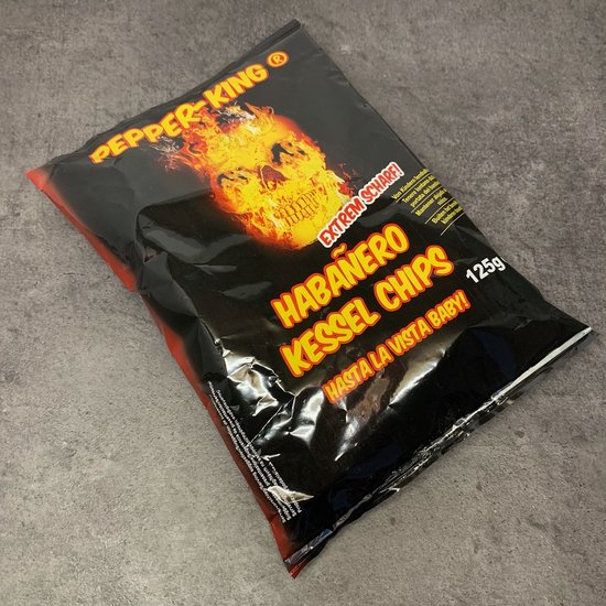 PepperKing Habanero Kessel Chips 10 zakken in doos extreem hete