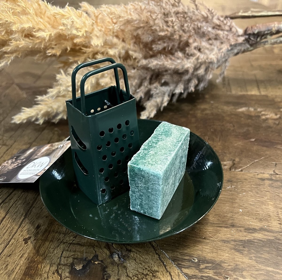 Cadeaupakketje amber (kleur naar keuze) groen
