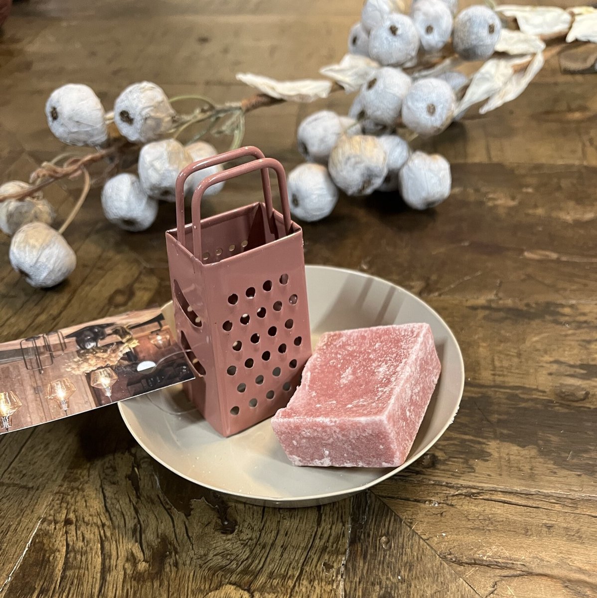 Cadeaupakketje amber (kleur naar keuze) paars
