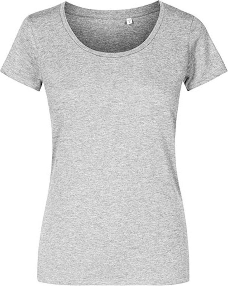 Promodoro Women´s Deep Scoop T-Shirt XO1545 - Heather Grey - XS