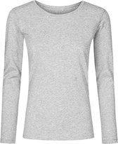 Women´s T-shirt met lange mouwen Heather Grey - 3XL