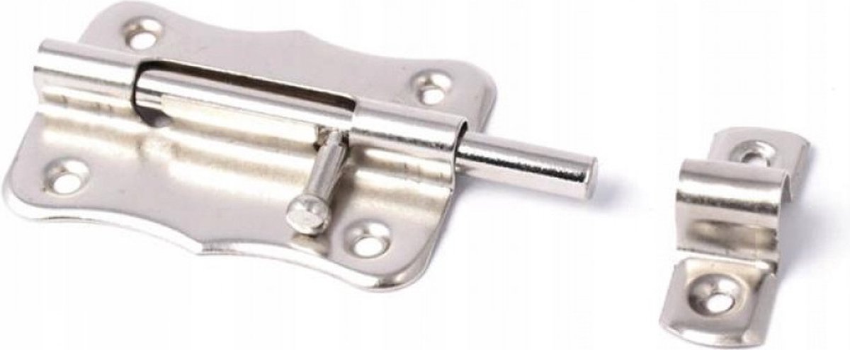 Schuifslot met Vergrendeling – Schuif Slot – Schuifgrendel – Schuifsloten – Grendel – Deurvergrendeling – Deurbeveiliging – Deurschoot – 70MM – Rond 7MM