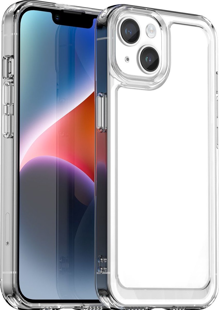 Mobigear Doorzichtig Hoesje geschikt voor Apple iPhone 15 Telefoonhoesje Hardcase | Mobigear Crystal Backcover | Doorzichtig Telefoonhoesje iPhone 15 | iPhone 15 Case | Back Cover - Transparant