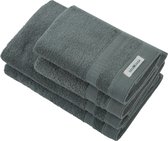PandaHome - Badhanddoeken Set - 4 delig - 2 Handdoeken 50x100 cm & 2 Badhanddoeken 70x140 cm - 100% Katoen - Groene Handdoeken - Army Green