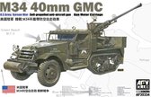 1:35 AFV Club 35334 M34 40mm GMC - Gun Motor Carriage - Korean War Plastic Modelbouwpakket