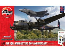 Airfix Modelbouwpakket Militaire voertuigen - 50191 Dambusters 80th Anniversary 617 Sqn. - F-35B and Avro Lancaster - Gift Set Plastic - 1:72 - Modelbouw