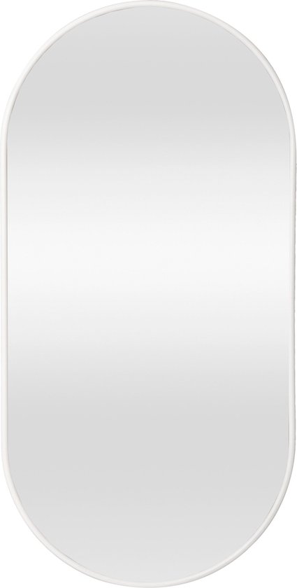 Miroir Carl - Miroir suspendu - 40x80cm - Wit Mat - Miroir pleine longueur - Design Elegant