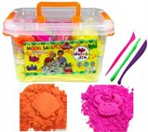 Zand - 2 kg Magisch Zand - Inclusief vormpjes - Willekeurige kleuren -Speelzand - Sensorisch Speelgoed - Montessori Speelgoed - Ontwikkelings Speelgoed - Jongens en Meisjes